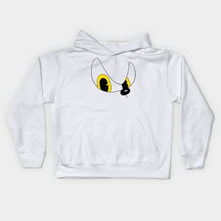 Cartoon Eyes Yellow OG Kids Hoodie